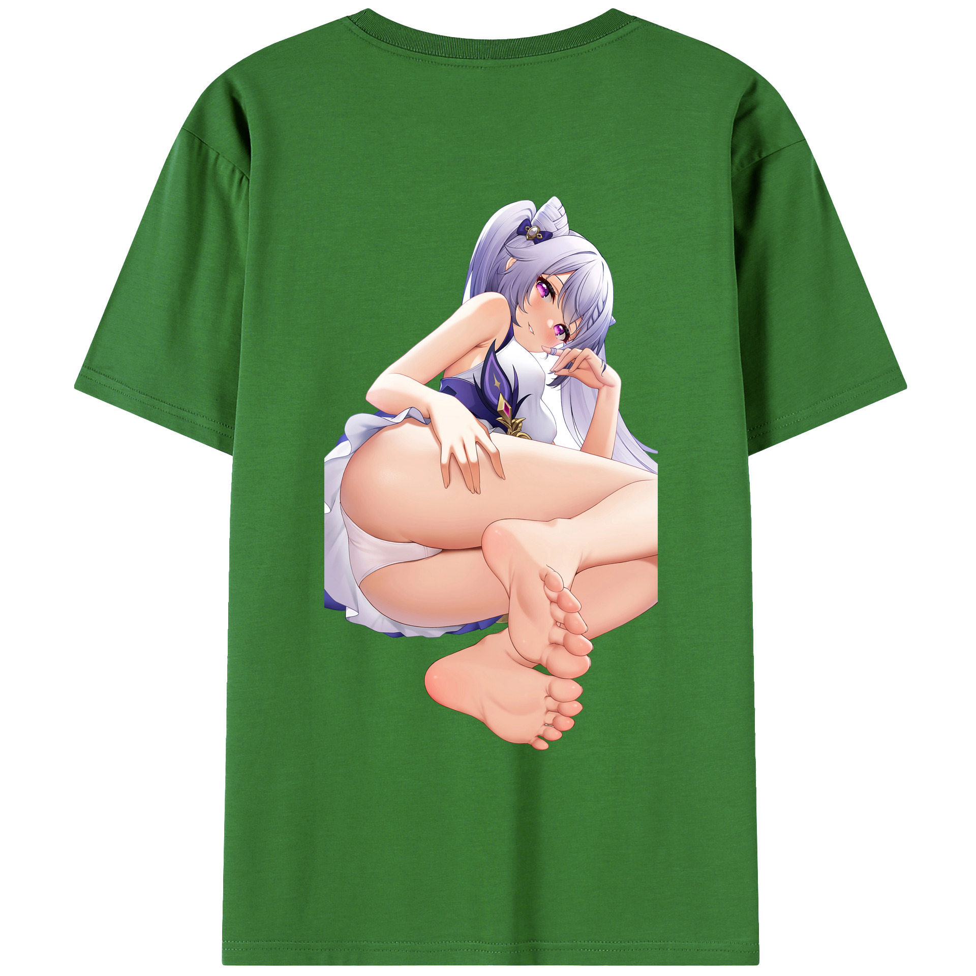 げんし神 刻晴 こくせい genshin Kokusei レディース半袖Tシャツ(バックプリント)